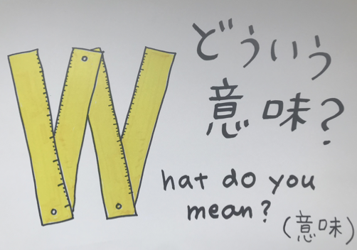 W - What do you mean