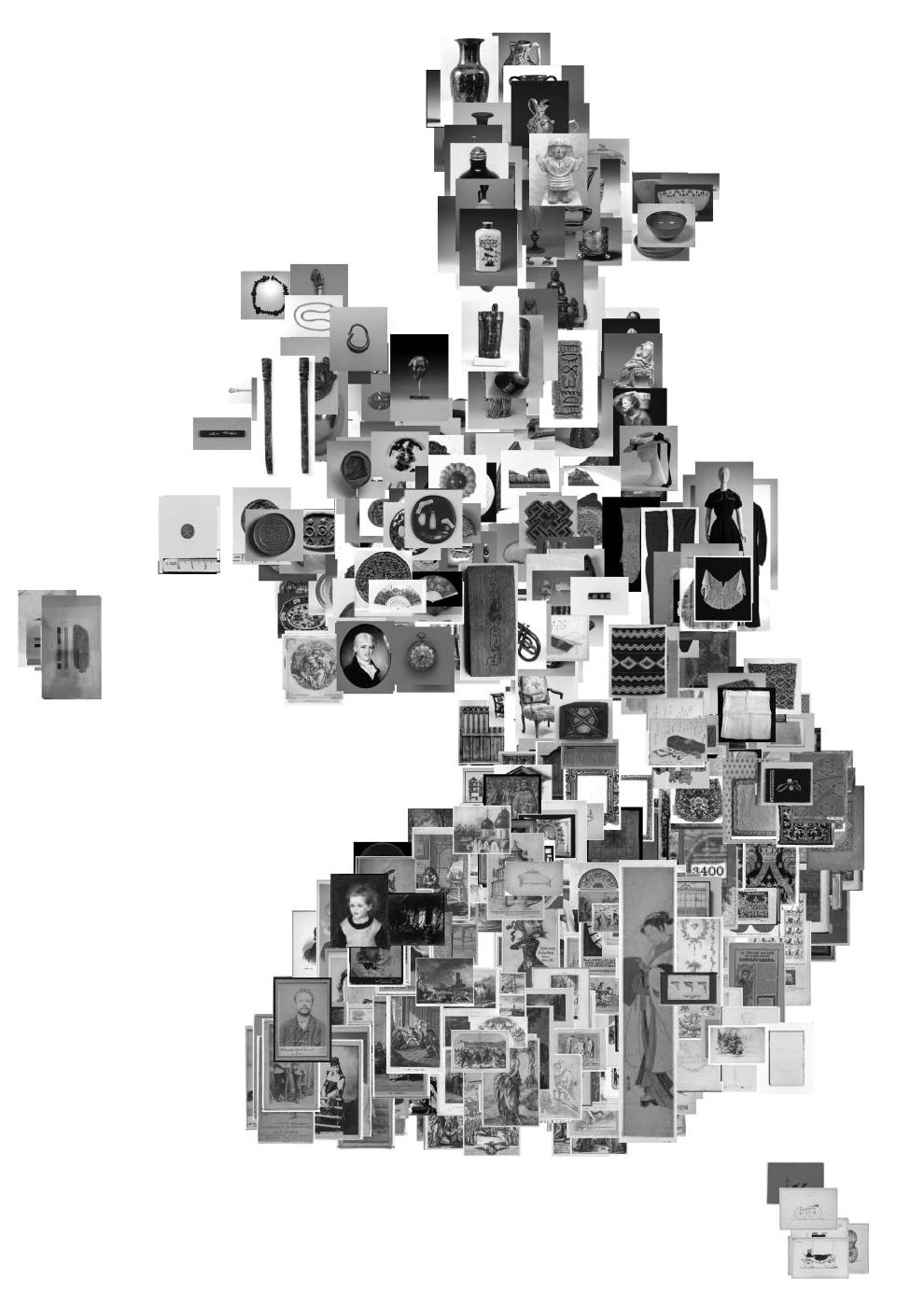MET所蔵パブリックドメイン作品750点をUMAPで配置したサムネイル地図